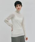 BEIGE， 【洗える】RICARD / カシミヤタートルニット