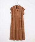 自由区 L 【カタログ掲載・17号まで展開・WEB限定カラーあり】シアーラミーローンスキッパーシャツ ワンピース