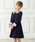 ANY KIDS レース襟付き長袖ワンピース