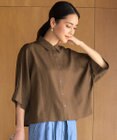 自由区 【カタログ掲載・インせず決まる短め丈】ナチュラルリネン シャツ