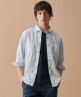 JOSEPH ABBOUD 【2WAY】リバーシブルストライプ 七分袖 シャツ