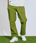 PW CIRCULUS 【撥水加工/ ストレッチ】【MEN】ベルト付 ワイドカーゴパンツ ゴルフ