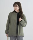 Green Parks シームレスライト中わたノーカラーブルゾン