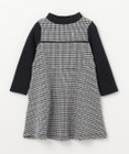 組曲 KIDS 【90-100㎝】チェックジャガード ワンピース