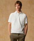 JOSEPH ABBOUD クールビズ【オーガニックコットン使用・日本素材】リンクスボーダー ポロシャツ