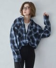 WEGO 【ユニセックス着用ITEM/SMLサイズ展開】オンブレチェックシャツ（LS）