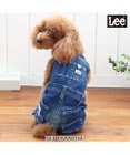 PET PARADISE  Lee デニム オーバーオール  白ステッチ 小型犬