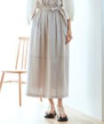 23区 L 【SLOW/洗える】リネンコットン スカート