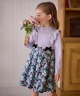 ANY KIDS 花柄 ドッキング ワンピース