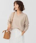 23区 L CARIAGGIウールカシミヤ Vネック ニット