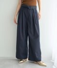 YECCA VECCA ベルト付き2wayタックワイドパンツ