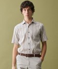 JOSEPH ABBOUD 【清涼・リネンブレンド】コットンリネン ボイルコード　半袖 シャツ