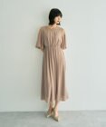YECCA VECCA レース切替シフォンドレス
