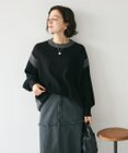 CRAFT STANDARD BOUTIQUE 洗える/とてもち配色ニットプルオーバー/24AW