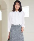 23区 【洗える】ジョーゼットフリル ブラウス