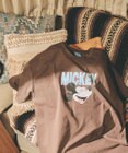 OP／FILA 【Ocean Pacific】ミッキー/水陸両用オーバーサイズTシャツ/レディース