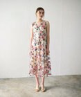 GRACE CONTINENTAL サマーフルーツ刺繍ワンピース