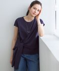 23区 L 【SLOW/一部店舗限定】ライトツイストコットン サッシュデザイン Tシャツ