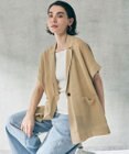 UNFILO L 【野呂佳代さん着用】シアーフォルムニット ジャケットジレ