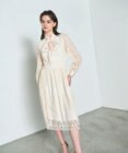 GRACE CONTINENTAL レースボウタイワンピース