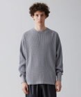 UNFILO MENS イージーケア ワッフル クルーネック [23年春夏商品]