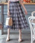 ANY SIS 【美人百花7月号掲載】2WAYチェックチュールリバーシブル スカート