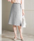 23区 L 【セットアップ対応】シャインツイードストレッチ スカート