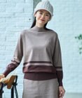 23区GOLF 【WOMEN/EC限定】カラーブロック モックニット