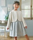 組曲 KIDS 【110-140㎝】 フラワーアーチワンピース＆ボレロジャケットセット