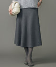 自由区 【カタログ掲載】ウールミラノニットフレア スカート