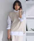 23区 【洗える】コットンギマ ニット ベスト