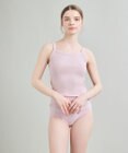 une nana cool 綿100%生地使用 リブ編みコットン キャミソール