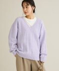 CRAFT STANDARD BOUTIQUE 起毛ケーブルVニットネックニットプルオーバー