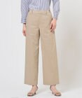 J.PRESS LADIES S セルロースリネンストレッチ セミワイド パンツ