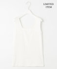 ICB L 【WEB限定・洗える】 ブロードステッチリブ タンクトップ
