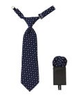 MIKI HOUSE HOT BISCUITS 【ミキハウス】 ドット柄ネクタイ(ポケットチーフ付)
