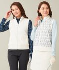 23区GOLF 【WOMEN】ストレッチモール リバーシブル ベスト 1着で2着分のお得感 温度調節に◎