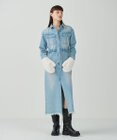 GRACE CONTINENTAL デニムドロストスリットワンピース