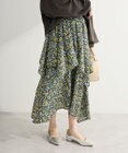 Green Parks 花柄イレヘムボリュームスカート