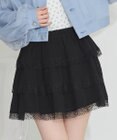 earth music&ecology ティアードレースミニスカート