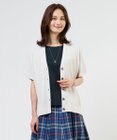J.PRESS LADIES L COOL VIS/CO Vネック カーディガン