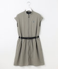 23区GOLF 【WOMEN】フロントジッパーで着脱便利！ベルト付きワンピース
