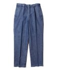 J.PRESS MEN 【J.PRESS ORIGINALS】SHIOTA DENIM PIPED STEM 1TUCK / JAPAN MADE