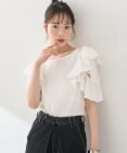 earth music&ecology 袖フリルデザインプルオーバー