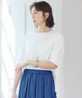 自由区 L 【カタログ掲載・素材アップデート・新色追加・新柄追加・前後差あり】クレープストレッチプルオーバー ニットⅡ