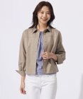 J.PRESS LADIES 【洗える】ツイルジャージー シャツ ジャケット