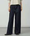 J.PRESS LADIES S 【洗える】BASIC STRETCH DENIM ワイド ストレート デニム