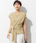 23区 L 【SLOW/一部店舗限定】ライトツイストコットン サッシュデザイン Tシャツ