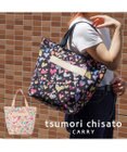 tsumori chisato CARRY コットンハート プリント ハンドバッグ トートバッグ Mサイズ