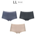 Wing 【お得なセット】 ショーツ ３枚セット 綿混(身生地部) ここちよいフィット感 【デイリーフィット やわらかコットン】 はきこみ丈ふかめ EC5830 ウイング／ワコール